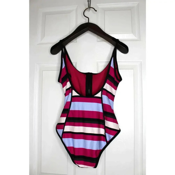 Proenza Schouler Striped Swimsuit One Piece Pink - Picture 3 of 10